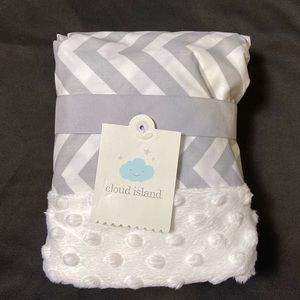 Chevron Plush Baby Blanket
